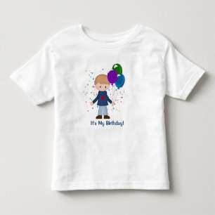 Het is mijn 'Birthday Cute Boy' met ballonnen T-sh Kinder Shirts