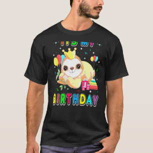 Het is mijn 'Birthday Cute Sloth Birthday Party Co T-shirt