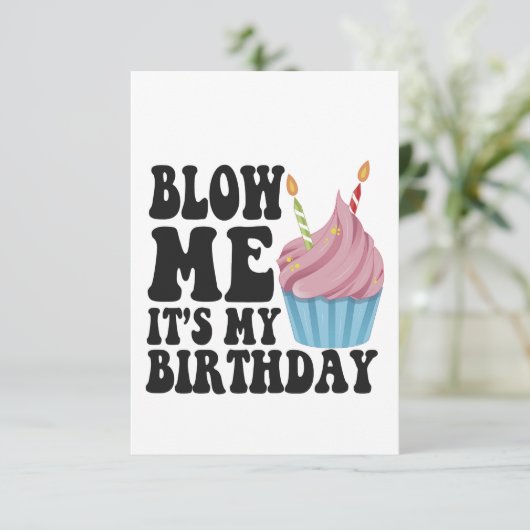 Het is mijn Birthday Funny Jubileum Gift. Bedankkaart (Staand voorkant)