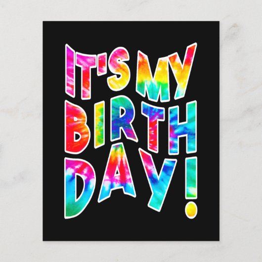 Het is mijn Birthday Gift Flyer (Achterkant)