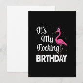 Het is mijn 'Birthday Grapny Pink Flamingo Gifts' Kaart (Voorkant / Achterkant)
