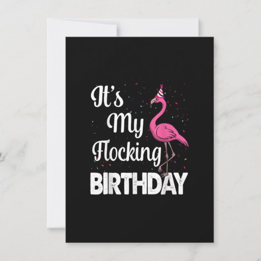 Het is mijn 'Birthday Grapny Pink Flamingo Gifts' Kaart (Voorkant)