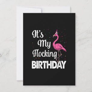 Het is mijn 'Birthday Grapny Pink Flamingo Gifts' Kaart