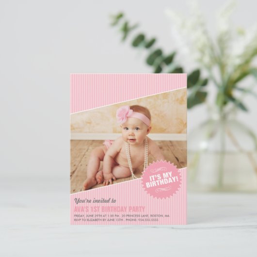 HET IS MIJN BIRTHDAY! KAART (Staand voorkant)