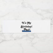 Het is mijn Birthday Narwhal Waterfles Etiket (Enkel label)