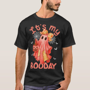 Het is mijn Boo-dag Halloween Roze Denim Verjaarda T-shirt