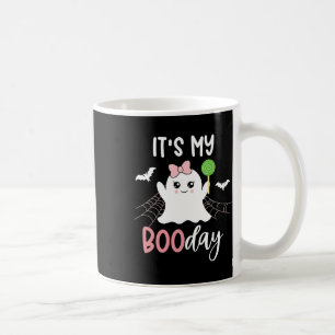 Het is mijn Boo Day Cute Halloween Birthday Ghost  Koffiemok