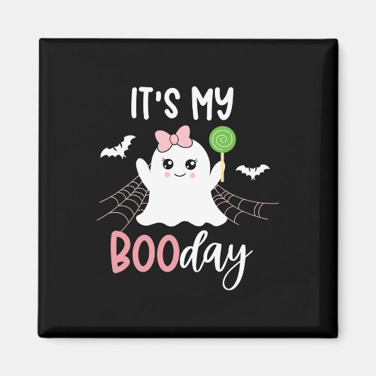 Het is mijn Boo Day Cute Halloween Birthday Ghost  Magneet (Voorkant)