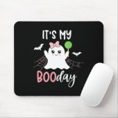 Het is mijn Boo Day Cute Halloween Birthday Ghost  Muismat (Met muis)
