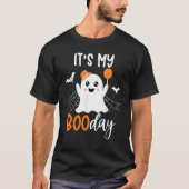 Het is mijn Boo Day Cute Halloween Birthday Ghost  T-shirt (Voorkant)