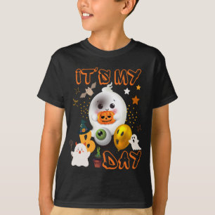 Het is mijn Boo Day Kinder Cute Halloween Birthday T-shirt