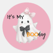 Het is mijn booday – Spooky Sweet Celebration Ronde Sticker (Voorkant)