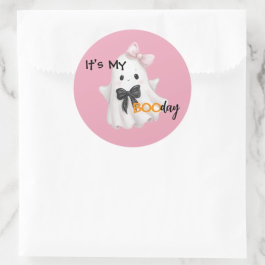 Het is mijn booday – Spooky Sweet Celebration Ronde Sticker (Tas)