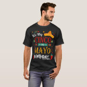 Het is mijn Cinco De Mayo Birthday Funny Party T-shirt (Voorkant volledig)