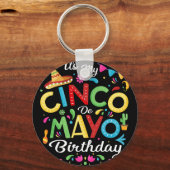 Het is mijn Cinco De Mayo-verjaardag Grappige Cinc Sleutelhanger (Voorkant)
