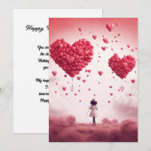 Het is mijn dag: aangepast gedicht - Valentijnskaa Feestdagenkaart (Voorkant / Achterkant)