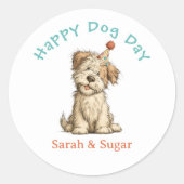 Het is mijn dag hond Stickers - Grappige aangepast (Voorkant)