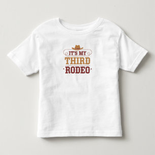 Het is mijn derde rodeo – Leuke western 3e verjaar Kinder Shirts