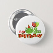 Het is mijn derde verjaardag ronde button 5,7 cm (Voorkant /achterkant)