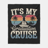 Het is mijn diploma cruise afstudeerreis schip ret fleece deken (Voorkant)