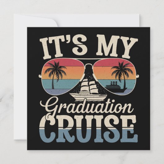 Het is mijn diploma cruise afstudeerreis schip ret kaart (Voorkant)