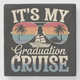 Het is mijn diploma cruise afstudeerreis schip ret stenen onderzetter