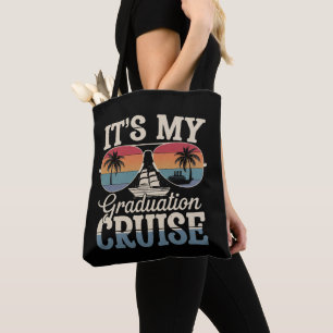 Het is mijn diploma cruise afstudeerreis schip ret tote bag