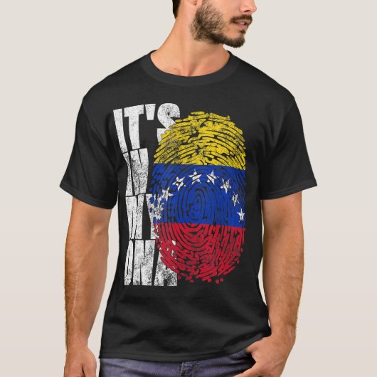 Het is mijn DNA-afdruk Bandera de Venezue T-shirt (Voorkant)