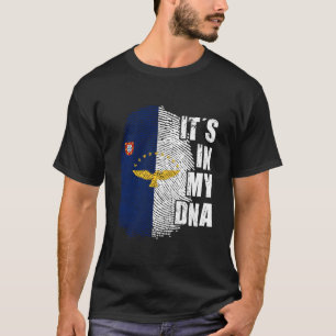 Het is mijn DNA Azoren Vlag Portugal Patriottisch T-shirt