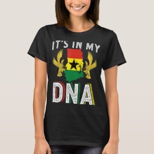 Het is mijn DNA Ghana Pride Flag Roots Born Ghanai T-shirt