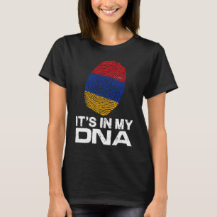 HET IS MIJN DNA IN de nationale pride vingerafdruk T-shirt