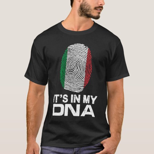 HET IS MIJN DNA IN DE VARKENS-Ita. T-shirt (Voorkant)