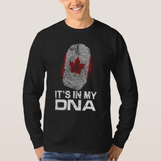 HET IS MIJN DNA IN Flag National Pride Fingerprint T-shirt