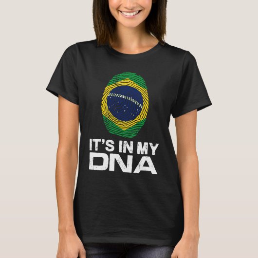 HET IS MIJN DNA IN Flag National Pride Fingerprint T-shirt (Voorkant)