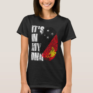 Het is mijn DNA Papoea Nieuw-Guinea vlag cadeau T-shirt