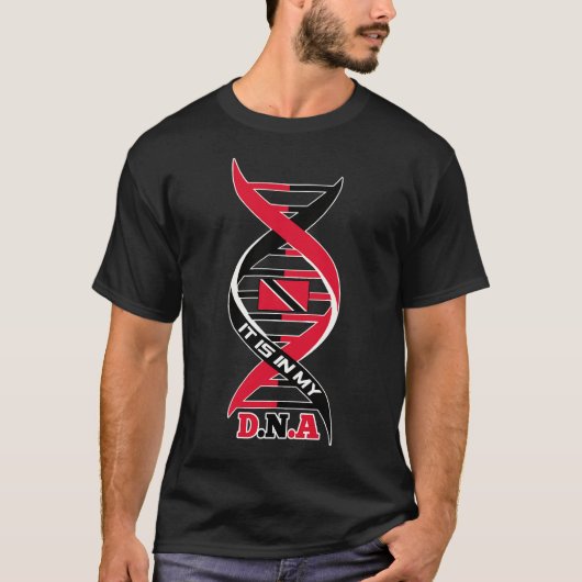 Het is mijn DNA-vlag van Trinidad en Tobago. T-shirt (Voorkant)