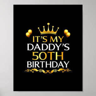 Het is mijn dochter haar 10e verjaardag Gefelicite Poster