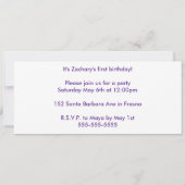 Het is mijn eerste avondtrein kaart (Achterkant)