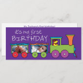 Het is mijn eerste avondtrein kaart (Voorkant / Achterkant)