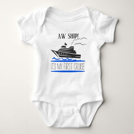 Het is mijn eerste cruise Baby Baby Romper (Voorkant)