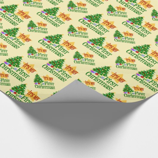 Het is mijn eerste kerst cadeaupapier (Hoek)