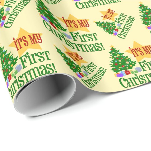 Het is mijn eerste kerst cadeaupapier (Rol Hoek)