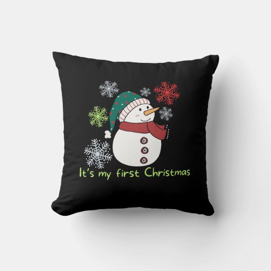 Het is mijn eerste kerstfeest kussen (Voorkant)