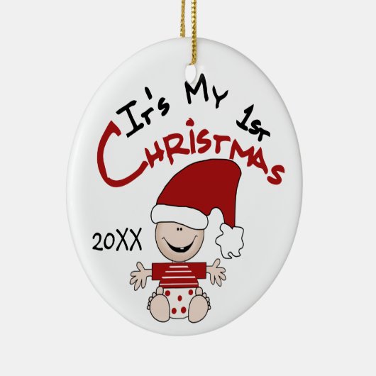 Het is mijn eerste kerstversiering keramisch ornament (Rechts)