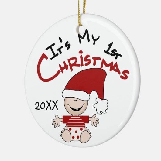 Het is mijn eerste kerstversiering keramisch ornament (Links)