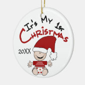 Het is mijn eerste kerstversiering keramisch ornament (Links)