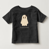Het is mijn eerste Schattigee Halloween-geest Kinder Shirts (Voorkant)