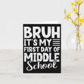 Het is mijn eerste schooldag terug naar de middelb kaart (Gele Bloem)