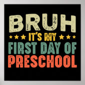 Het is mijn eerste schooldag terug naar school poster (Voorkant)