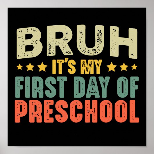 Het is mijn eerste schooldag terug naar school poster (Voorkant)